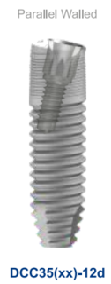 DC Cylindrical Co-Axis Implant 12deg 3.5 x 9mm