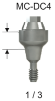 DC Compact Conical Abutment 4.0 x 1mm