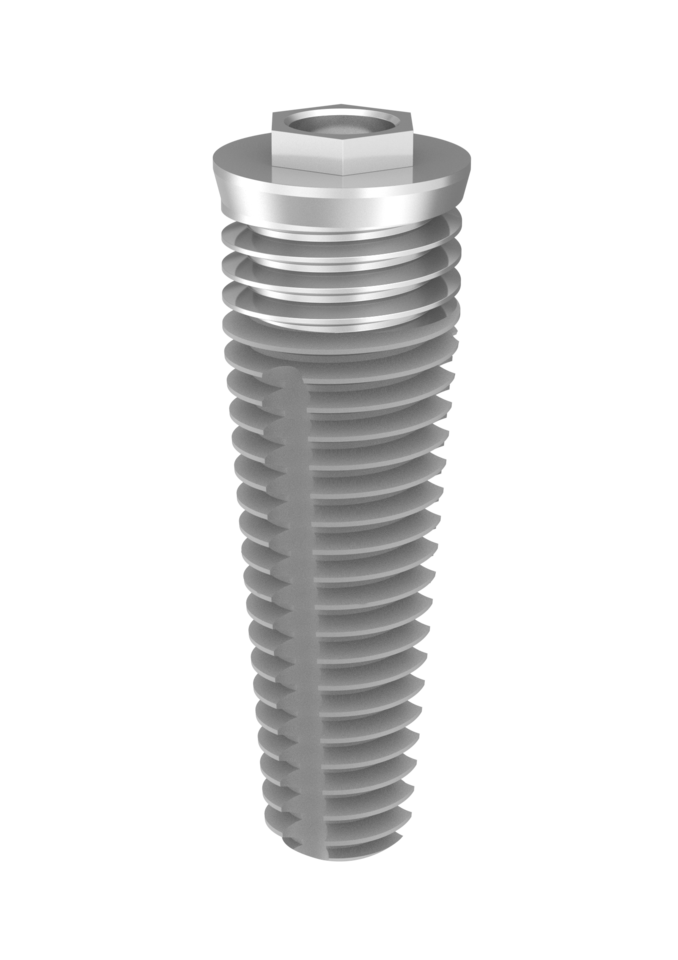 MSC Ex-Hex Tapered Implant 5mm x 15mm