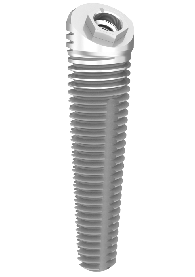 Ex-Hex MSC Tapered Co-Axis Implant 36deg 5mm x 18mm