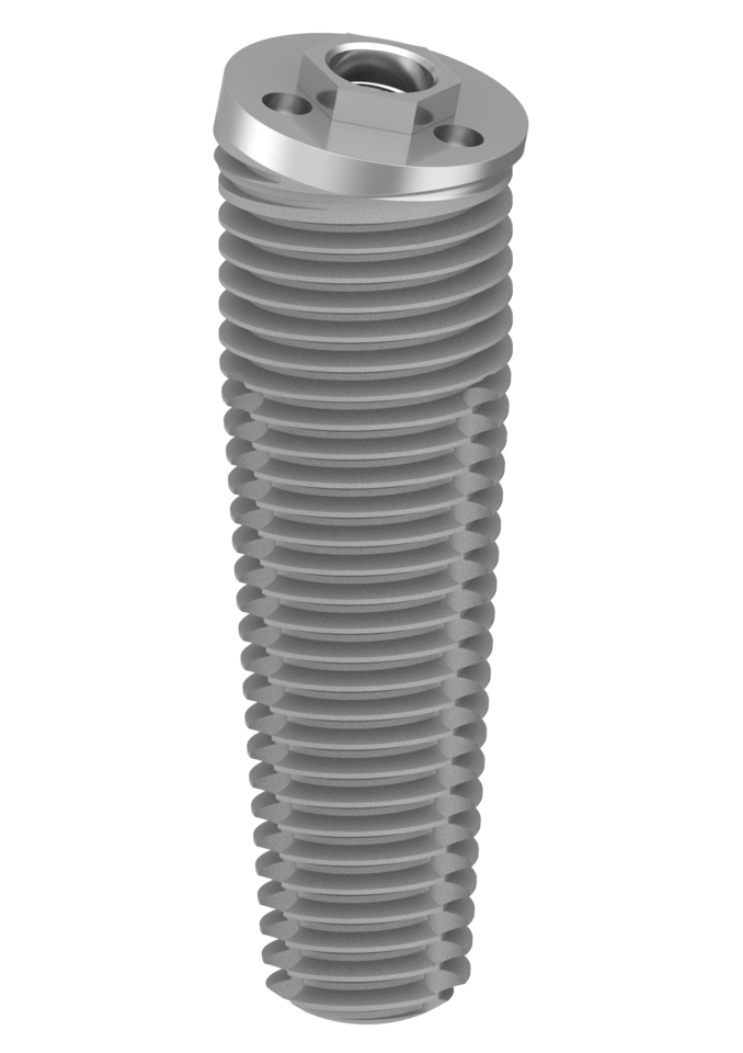 Ex-Hex Tapered Co-Axis Implant 12deg 6mm x 18mm