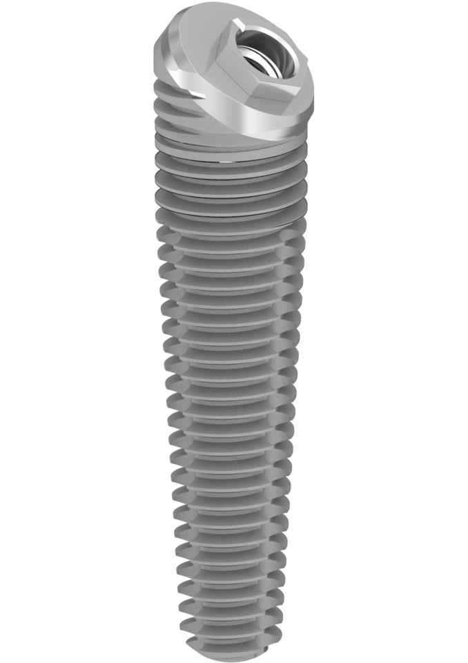 Ex-Hex Tapered Co-Axis Implant 36deg 5mm x 18mm