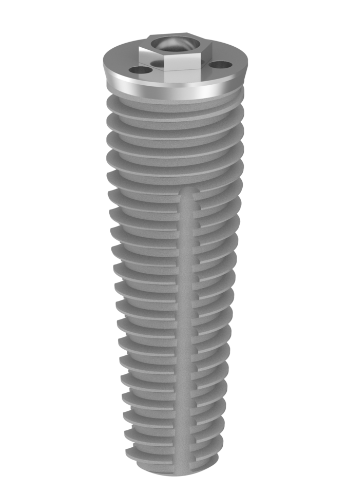 Ex-Hex Tapered Implant 6.0mm x 18mm