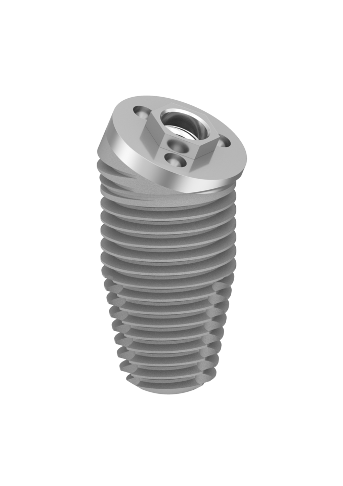 Ex-Hex Tapered Co-Axis Implant 24deg 6mm x 10mm