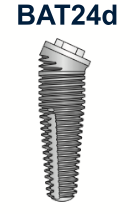 Ex-Hex Tapered Co-Axis Implant 24deg 5mm x 10mm