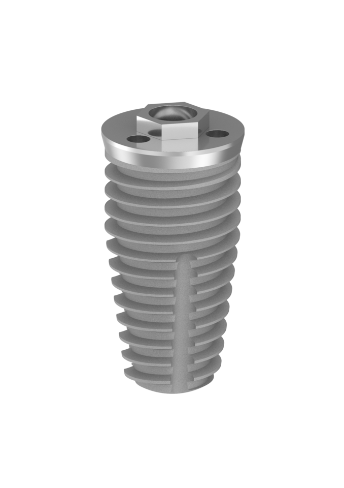 Ex-Hex Tapered Implant 6.0mm x 10mm