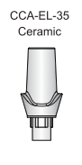 Tri-Nex Scalloped Zirconia Abutment 3.5mm Engaging