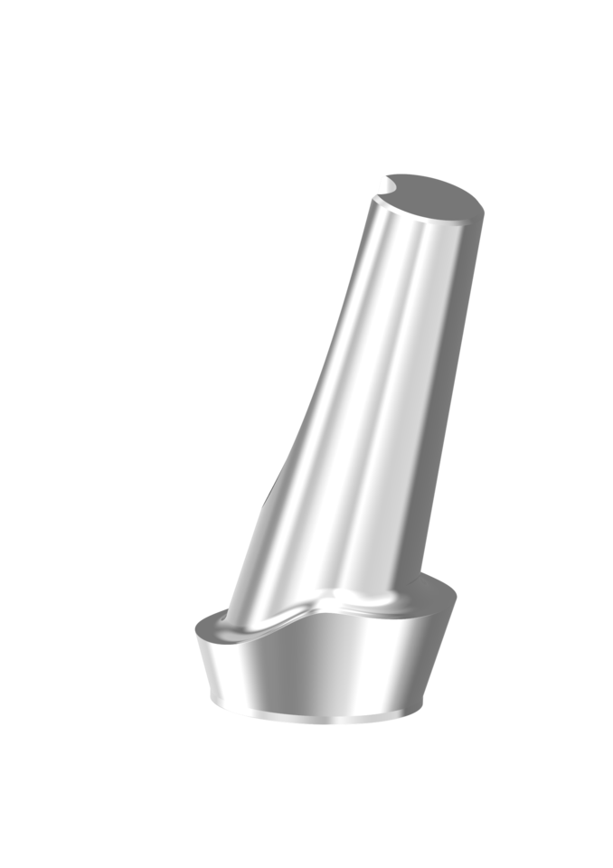 Ex-Hex Scalloped Titanium Abutment 5.0mm 12deg