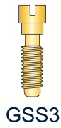 3 Series Gold Slotted Screw