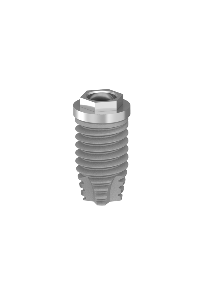 Implant ext hex 4x7 cylindrical