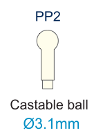 Plastic Ball Abutment 3.1mm