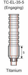 Tri-Nex Titanium UCLA Abutment 3.5mm x 5mm Engaging