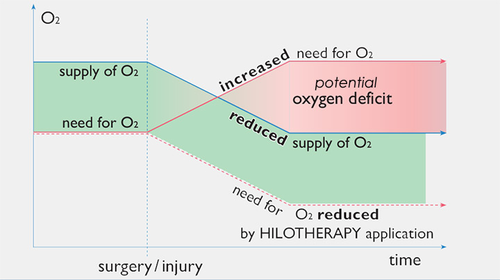 Oxygen Supply and Demand After Trauma and Hilotherapy