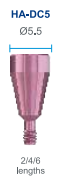 Abutment Healing DC5 5.5x4mm
