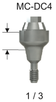 Abutment Comp. Con DC ø4.0x1mm